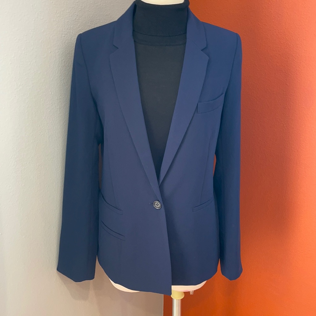 Joie One Button Navy Jacket